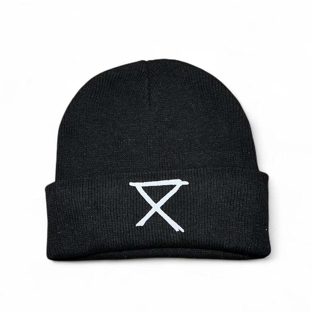 Circa survive graphic on black beanie skate grunge emo